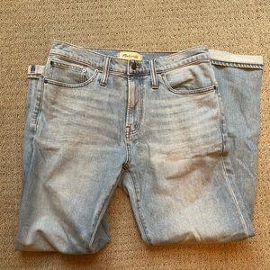 Madewell light wash stretch selvedge denim